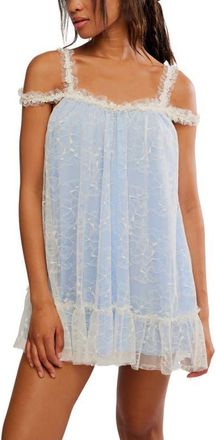 Free People Heartbreaker Mini Slip Chemise in Toasted Eggnog Combo at Nordstrom, Size X-Small