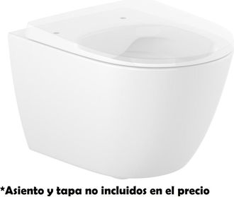 Roca Roca - Taza Suspendida Rimless Con Fijaciones Ocultas Ona Tama&ntilde;o: Compacto