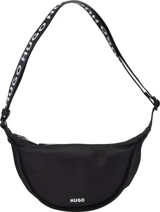 HUGO BOSS Hugo Bel Logo nylon festival-schoudertas (Zwart)