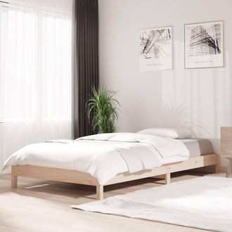 vidaXL Cama Apilable De Madera Pino Maciza 100x200 Cm Vidaxl