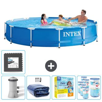 Intex Piscina Con Estructura Redonda - 366x76 Cm - 8-piezas Scb24