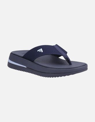FitFlop Womens Fitflop Surff Two-tone Polyester Mens Midnight Navy Wide Sandals - Size: 7