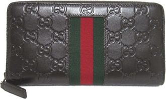Gucci Guccissima Dark Brown Long Wallet (Bi-Fold) (Pre-Owned)