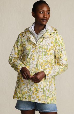 Lands End Squall Packable Waterproof Raincoat in Pale Yellow/ivory Tulip at Nordstrom, Size X-Small P
