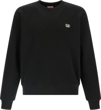 Kenzo Maglione girocollo con logo - Nero