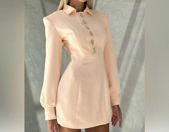 Ato&igrave;r Goldie Mini Dress In Peach
