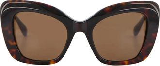 Balenciaga Diva Butterfly Zonnebril - Dames - Zonnebrillen - Bruin - ONE Size - Nylon - Accessoires