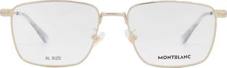 Montblanc Demo Rectangular Mens Eyeglasses MB0308O 004 56
