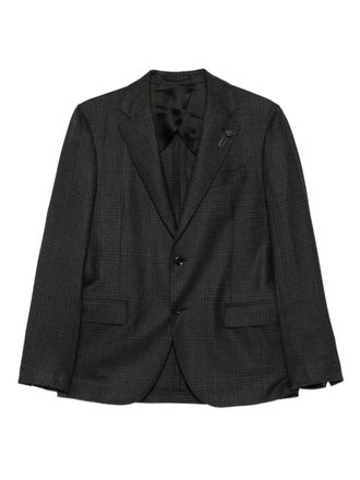 Lardini checked-pattern wool suit - Grey