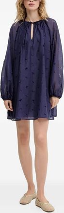 Stine Goya Abito corto a fiori - Viola