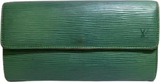 Louis Vuitton Pre-owned Pochette Portefeuille Cr&eacute;dit Epi Long Wallet - - Pre-owned - Donna - Verde - ONE SIZE