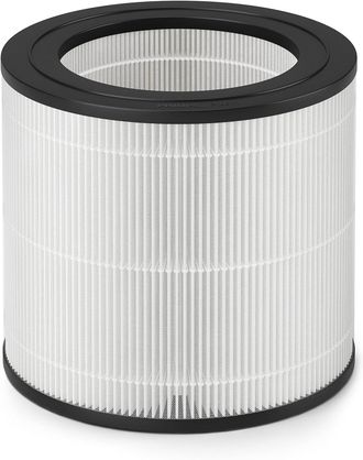 OEM Filtro De Repuesto Para Purificadores De Aire Philips Ac0650 Y Ac0651/10, Nanoprotect Hepa, 12 Meses De Duraci&oacute;n, Indicador De Vida &Uacute;til, Negro/blanco
