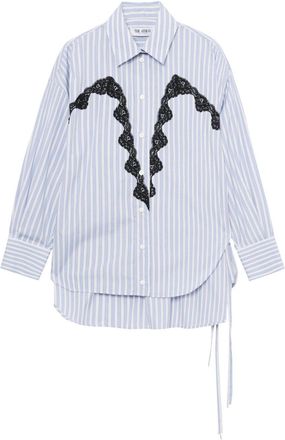 The Attico Camicia con rifinitura in pizzo - Bianco