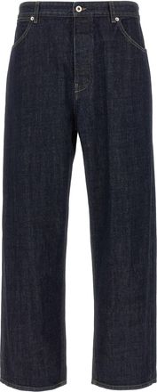 Jil Sander Jean Cotton Diagonal Jeans Blu-Uomo