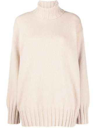 Malo Maglione a collo alto chunky - Toni neutri