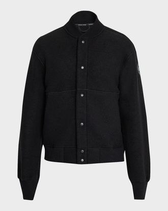 Canada Goose Men & apos;s Hudson Fleece Snap-Front Bomber Jacket