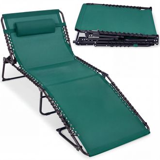 Best Choice Products Extra Wide Patio Chaise Lounge Chair, Portable Folding Recliner w/ 8 Positions