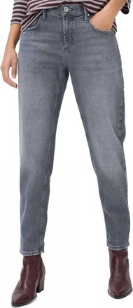 Brax Miley Tapered-Fit Five-Pocket Jeans In Grey