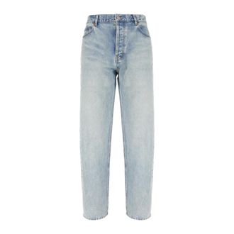 Saint Laurent Straight Jeans, male, Blue, Size: W30 Mick Long Jeans