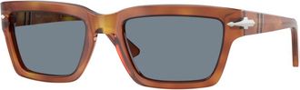 Persol Stijlvolle zonnebril in bruine tint - Heren - Zonnebrillen - Bruin - 57 MM - Accessoires