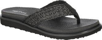 Easy Street Wanderlust Thong Sandal in Black Woven at Nordstrom Rack, Size 8.5