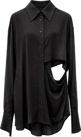 Andrea Ya'aqov Shirts - Dames - Overhemden - Zwart - S - Overhemden