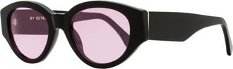 Retro Superfuture Womens Cat Eye Sunglasses Drew Mama OD2 Black 53mm
