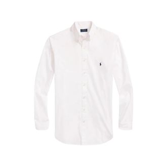 Polo Ralph Lauren Featherweight Twill Katoenen Overhemd - Heren - Casual Overhemden - Wit - M - Katoen - Overhemden