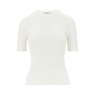 Fendi Fendi Stamp 1925 ribbed cotton T-shirt Woman 40