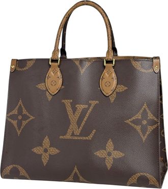 Louis Vuitton Brown Monogram Reverse Shoulder Bag Tote Bag (Pre-Owned)