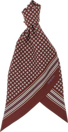 Saint Laurent Accessoires, Heren, Veelkleurig, ONE Size, Lavalli&egrave;re Sjaal