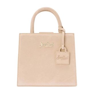 MC2 Saint Barth La Shop Bag Mini - Dames - Handtassen - Beige - ONE Size - Leer - Tassen