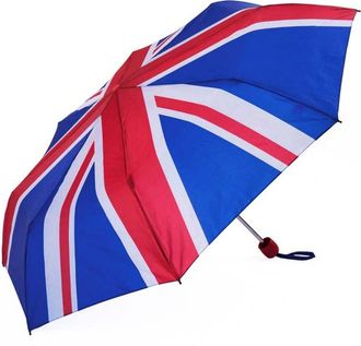 iX-brella X-Brella Union Jack Folding Umbrella (One Size) (Red/White/Blue)