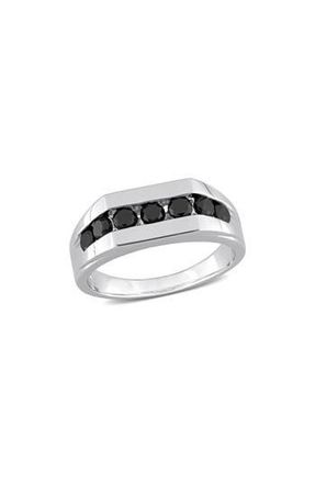Delmar Mens Black Diamond Channel Ring at Nordstrom Rack, Size 10