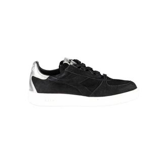 Diadora Sneakers, female, Black, Size: 6 1/2 US Black Leather Women Sneaker