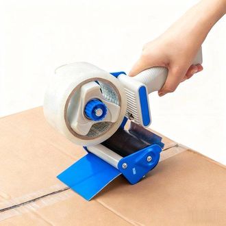 OEM Dispensador De Cinta Adhesiva De 3 Pulgadas De Ancho, Ligero, Resistente, Para Mudanzas, Transporte, Embalaje, Sellado Y Transporte. Color Azul