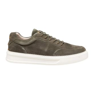 Barracuda Schoenen, Heren, Groen, 45 EU, Suède, Groene Suède Slip-On Sneakers