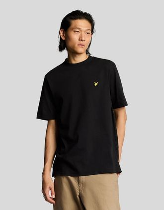 Lyle & Scott Lyle And Scott Mens Oversized Cotton Crew Neck T-Shirt - Black - Size: 38
