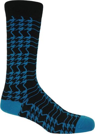 Peper Harow Houndstooth Mens Socks - Sable