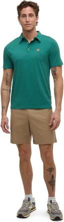 tentree Astir Polo in Tidal Teal Heather at Nordstrom, Size Xx-Large