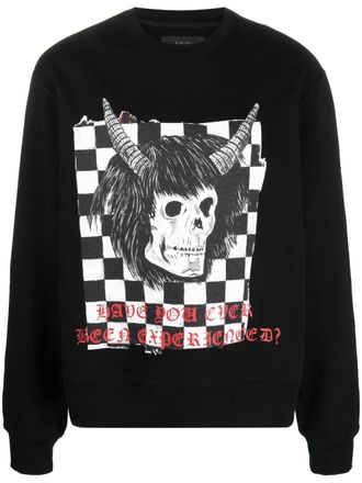 Amiri Felpa con stampa grafica - Nero