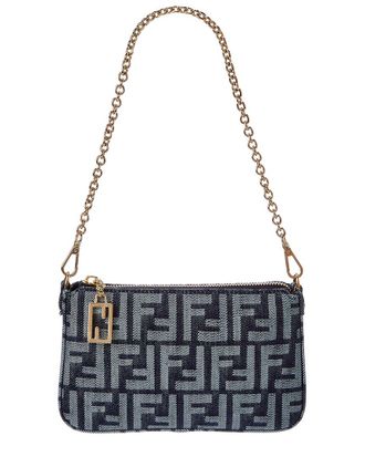 Fendi Fendi Baguette Denim Pouch