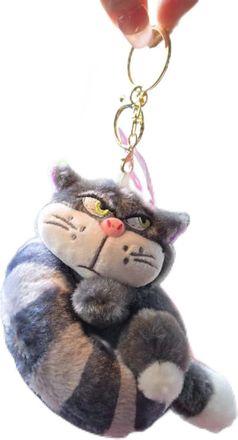 Generic Cute Lucifer Cat Doll Keychain Pendant Plush Stuffed Toys Backpack Hangings Decoration Gifts