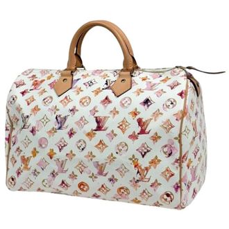 Louis Vuitton Pre-owned Vintage Monogram Handtas - Dames - Pre-owned - Wit - Maat: ONE Size Leer