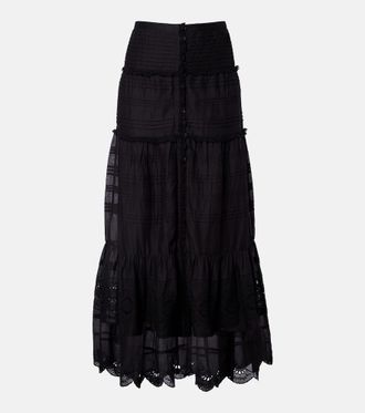 Isabel Marant Paoline lace-trimmed maxi skirt