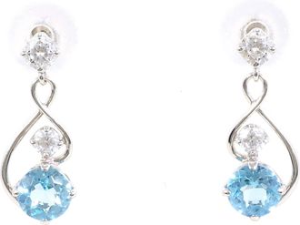 C&A Unbranded blue gold gold (10K) Drop Earrings (Pre-Owned)