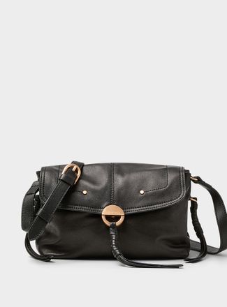 Vanessa Bruno Womens Ebony supple leather crossbody bag