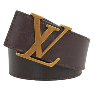 Louis Vuitton Pre-owned Vintage Leren Riem - Heren - Pre-owned - Bruin - Maat: ONE Size Leer