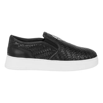 Philipp Plein Schoenen, Heren, Zwart, 43 EU, Leer, Lo-top Hexagon Sneakers