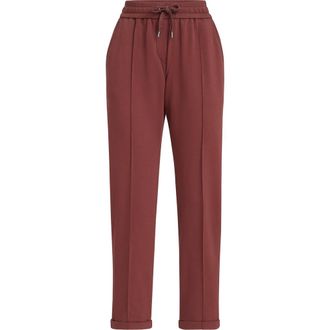 Brunello Cucinelli Track trousers with monili in Red at Nordstrom, Size Xx-Small Eu